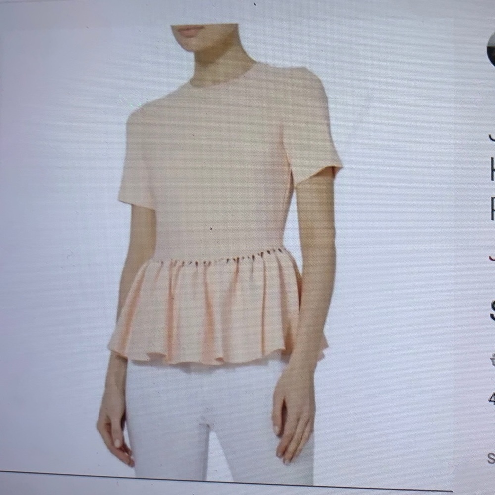 Jonathan Simkhai Knit Peplum Top S